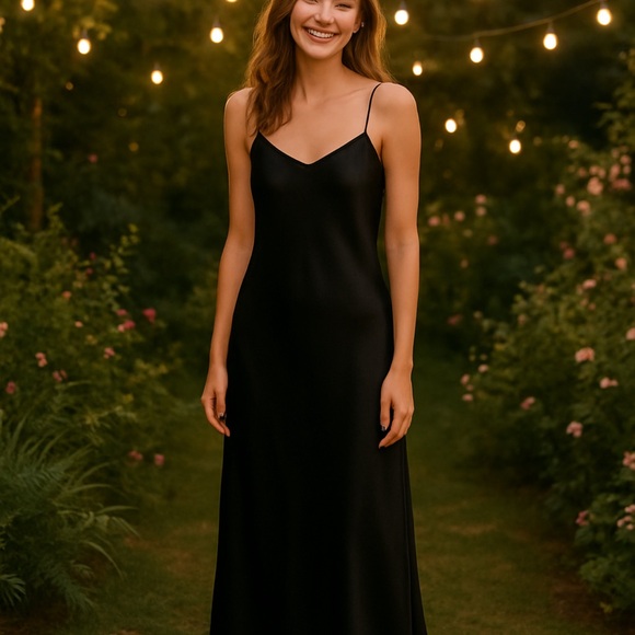 Vince Dresses & Skirts - Vince Black Maxi Slip Dress Classic Staple Capsule Wardrobe